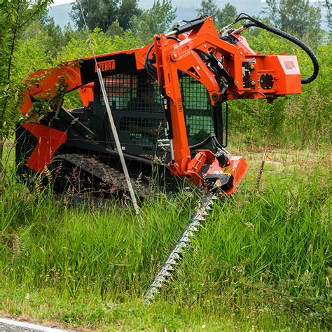 mini skid steer sickle mower|hydraulic sickle mower side mount.